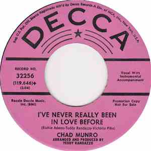 Chad Munro - I've Never Really Been In Love Before / After All Is Said And Done download free
