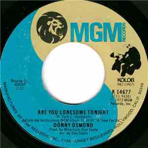 Donny Osmond - Are You Lonesome Tonight / When I Fall In Love download free Donny Osmond - Are You Lonesome Tonight / When I Fall In Love download mp3 flac