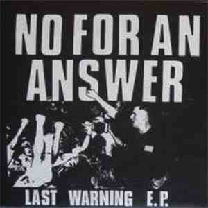No For An Answer - Last Warning E.P. download mp3 flac
