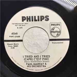 Paul Mauriat And His Orchestra - I Tried And I Tried (Capri C'Est Fini) / I Know A Place download mp3 flac