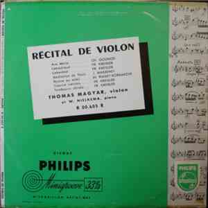 Thomas Magyar Et W. Hielkema - Récital De Violon download mp3 flac