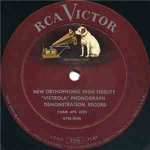 Unknown Artist - New Orthophonic High Fidelity "Victrola" Phonograph Demonstration Record download mp3 flac